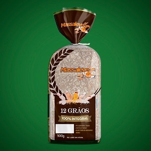  Pão 100% integral 12 Grãos